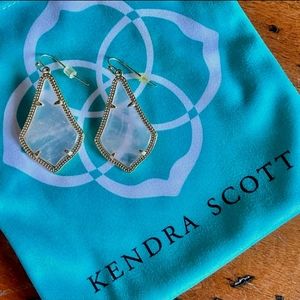 Kendra Scott Alex Rose Gold Rose Quartz Drop Earrings w/dust bag Worn Once!